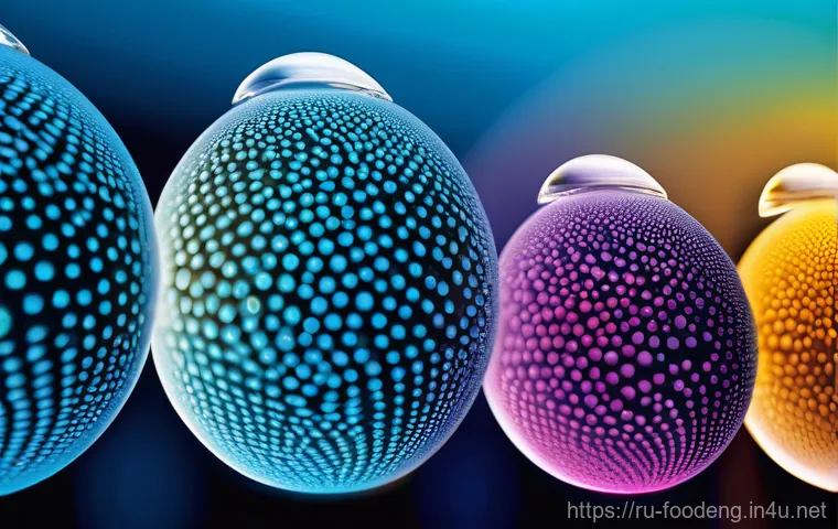 식품 가공에서의 고압 균질화 - **Prompt 1: The Magic of Microscopic Transformation**
    "An abstract, high-magnification view illu...