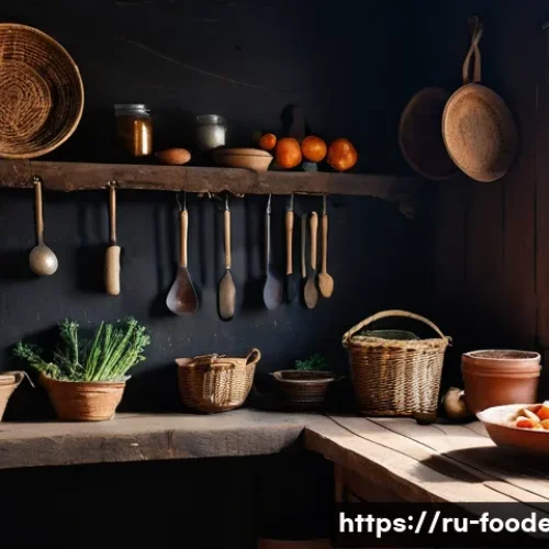 식품 가공 중 지방 산화 방지 - **Prompt 1: Grandmother's Kitchen - Timeless Preservation**
    "A cozy, rustic Russian kitchen bath...