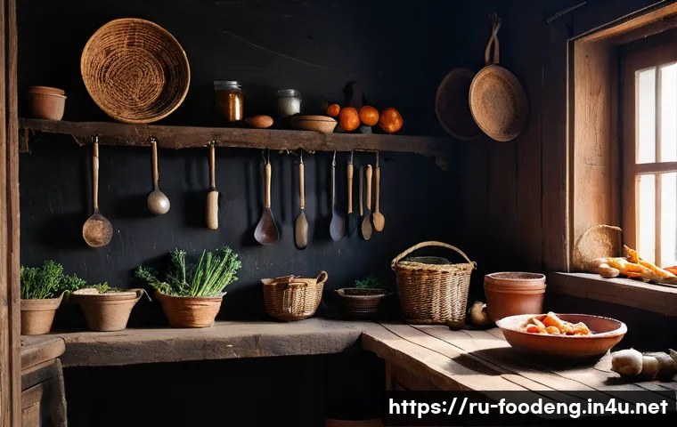 식품 가공 중 지방 산화 방지 - **Prompt 1: Grandmother's Kitchen - Timeless Preservation**
    "A cozy, rustic Russian kitchen bath...